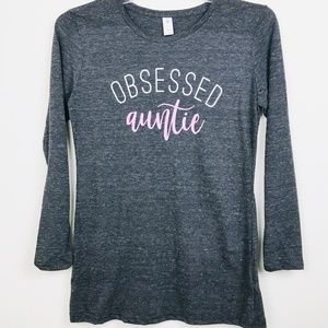 Long Sleeves Tee OBSESSED Auntie M A0020